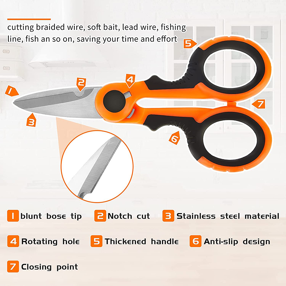 WALK FISH Japanese 420 Stainle - Fishing Line Cutter ulasan dan harga