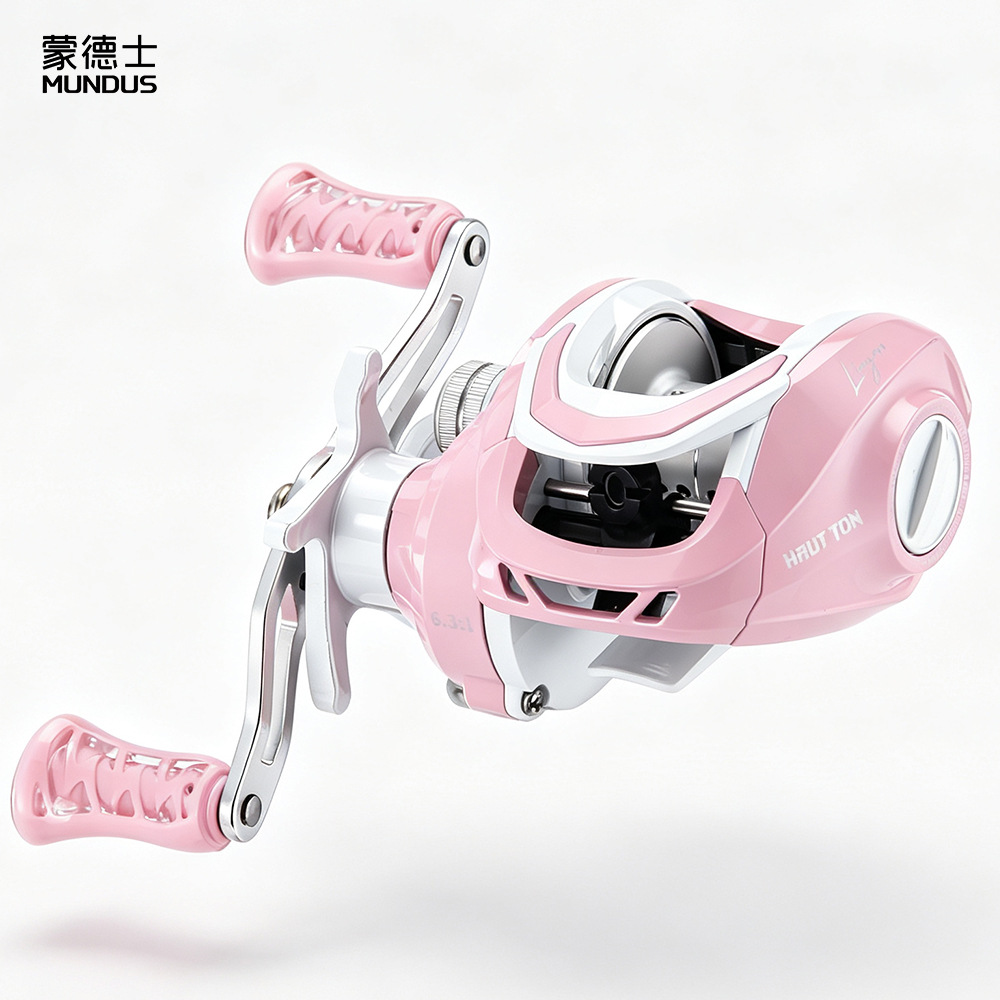 Pink 6.3:1 Gear Ratio 3+1 Ball - Ice Fishing Line ulasan dan harga