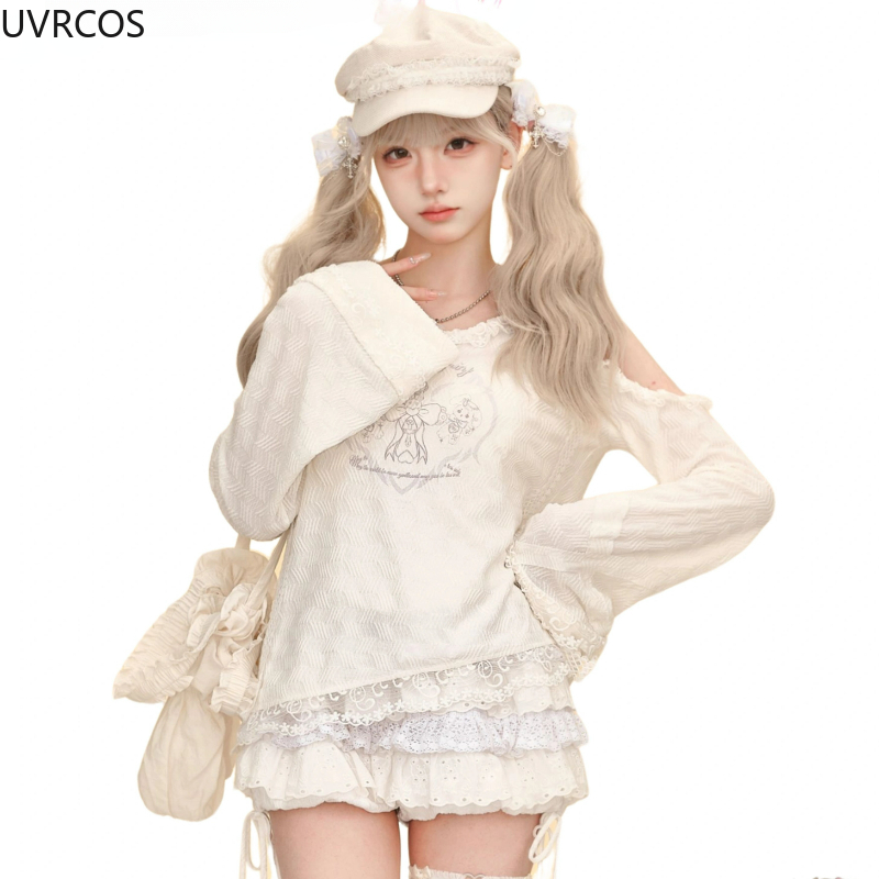Kawaii Sweet Lolita Style Skir - Fly Line ulasan dan harga