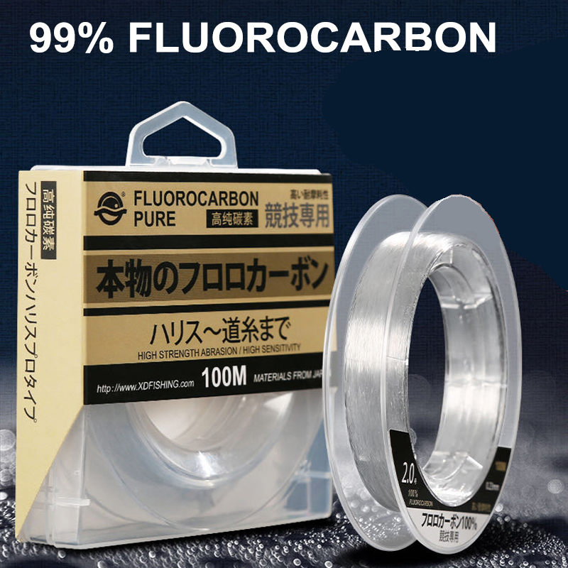 99% Fluorocarbon Fishing Line  - Fluorocarbon Line ulasan dan harga