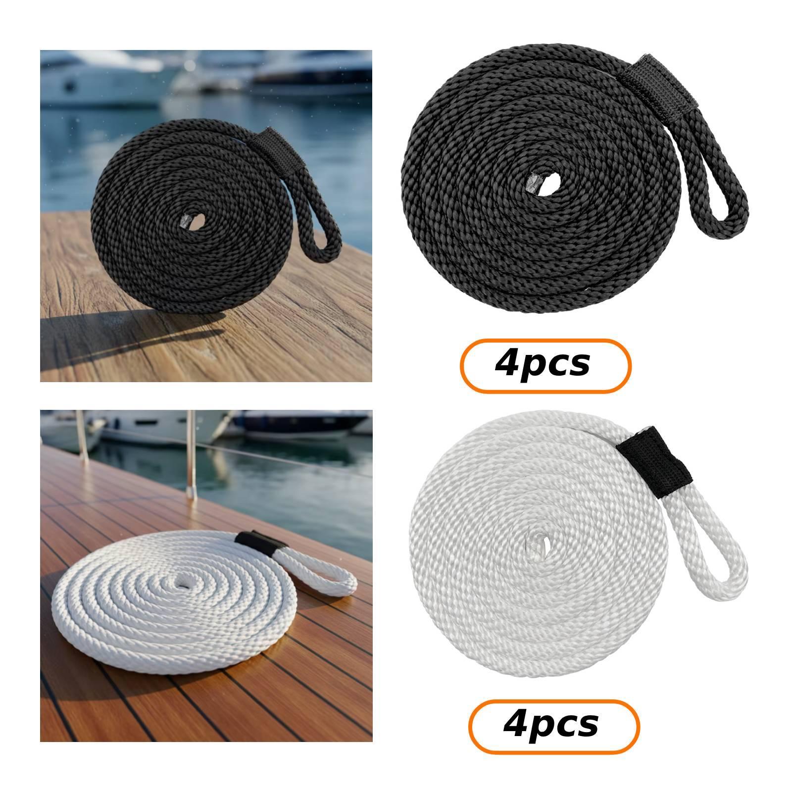 4 Pieces Docklines Mooring Rop - Braided Line ulasan dan harga